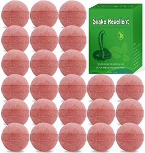 24pcs snake away repellent for outdoors indoor, snake repellent balls for snakes rats and other pests, for yard lawn garden camping fishing, natural plant formula pest insect control, pet safe
