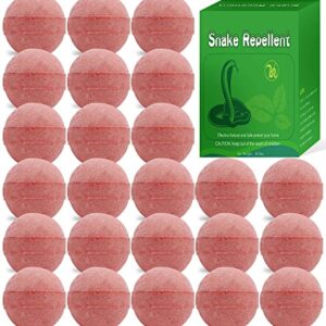 24Pcs Snake Away Repellent for Outdoors Indoor, Snake Repellent Balls for Snakes Rats and Other Pests, for Yard Lawn Garden Camping Fishing, Natural Plant Formula Pest Insect Control, Pet Safe