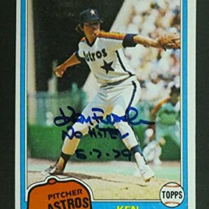 Ken Forsch Signed Baseball Card with JSA COA