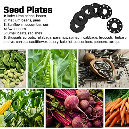 Chapin 8701B Garden Push seeder With 6 Seed Plates for Up to 20 Varieties Of Seeds, (1 Garden Seeder/Package)