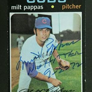 Milt Pappas Signed Baseball Card with JSA COA