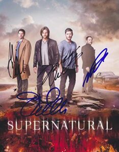 supernatural tv show cast signed 11×14 reprint signed poster photo rp