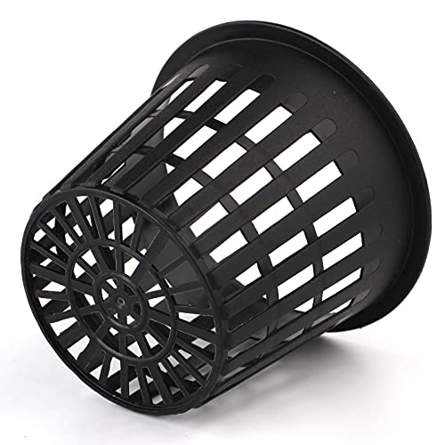 HAZOULEN Garden Plastic Net Cups Pots Fits in 3 Inch Holes for Hydroponics, Set of 15