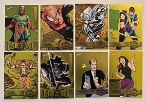 marvel metal universe 2022 gold pack fresh trading card lot of 8 different – moon knight, vision, spiderman, hawkeye, mary jane watson kraven – officially licensed – please note: this item is available for purchase. click on this title and then “see all b