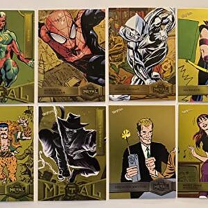 Marvel Metal Universe 2022 GOLD Pack Fresh Trading Card Lot of 8 different - Moon Knight, Vision, Spiderman, Hawkeye, Mary Jane Watson Kraven - Officially Licensed - PLEASE NOTE: This item is available for purchase. Click on this title and then "see all b