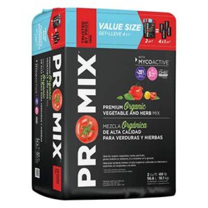 pro-mix premium organic vegetable & herb mix (2 cu. ft.) promix soil