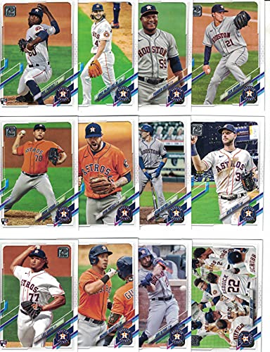 Houston Astros / 2022 Topps (Series 1 and 2) Baseball Team Set with (22) Cards! PLUS 2021 Topps Astros Baseball Team Set (Series 1 and 2) with (23) Cards. ***PLUS Bonus Cards of Former Astros Greats: Craig Biggio, Jeff Bagwell and Mike Scott!***