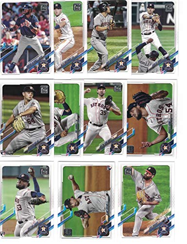 Houston Astros / 2022 Topps (Series 1 and 2) Baseball Team Set with (22) Cards! PLUS 2021 Topps Astros Baseball Team Set (Series 1 and 2) with (23) Cards. ***PLUS Bonus Cards of Former Astros Greats: Craig Biggio, Jeff Bagwell and Mike Scott!***