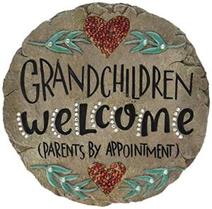carson home accents beadworks grandchildren welcome garden stone ,resin(10154)