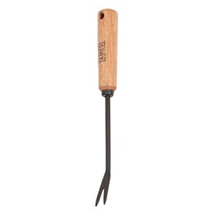 ames 2447000 tempered steel hand weeder with wood handle, 12-inch, multi