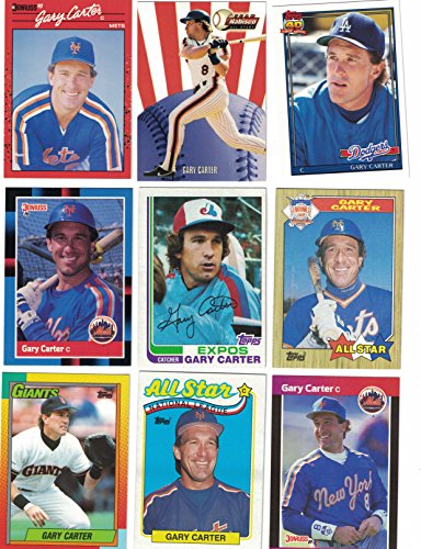 Gary Carter / 100 Different Baseball Cards featuring Gary Carter