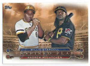 2015 topps inspirations duals #i-15 andrew mccutchen/willie stargell pirates baseball card nm-mt