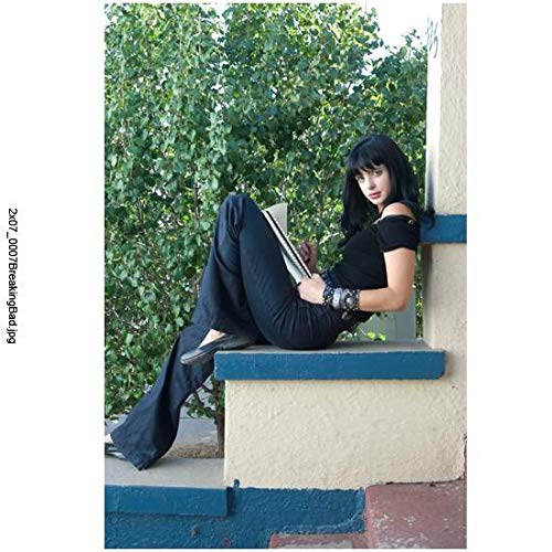 Krysten Ritter sitting on porch steps (Breaking Bad Season 2 - Jane Margolis) - 8 inch x10 inch PHOTOGRAPH Performer & Actor Color PHOTOGRAPH-CJ