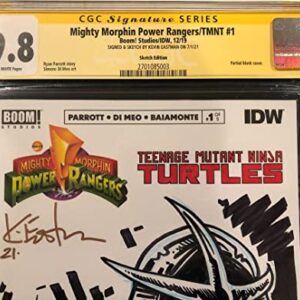 KEVIN EASTMAN CGC 9.8 SIGNED ORIGINAL POWER RANGERS TMNT TURTLES SKETCH ART BOOK