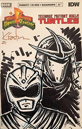 KEVIN EASTMAN CGC 9.8 SIGNED ORIGINAL POWER RANGERS TMNT TURTLES SKETCH ART BOOK