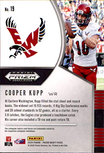 2020 Panini Prizm Draft Picks #19 Cooper Kupp Eastern Washington Eagles Football NFL