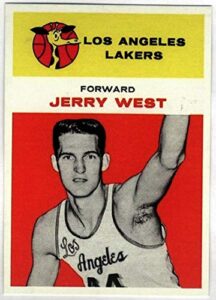 jerry west hof 1961 fleer rookie rc #43 reprint – basketball card