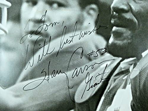 Harry Carson Football HOF Original Signed 16x20 Photo with JSA Sticker No Card