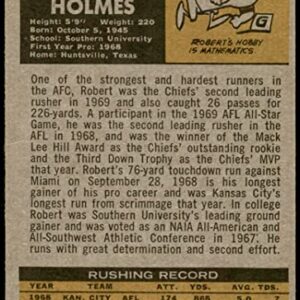 1971 Topps # 254 Robert Holmes Kansas City Chiefs (Football Card) VG/EX Chiefs Southern
