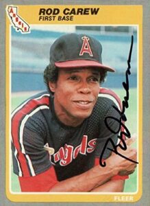 rod carew baseball autographed signed card with jsa coa