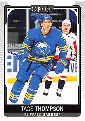 2021-22 O-Pee-Chee #303 Tage Thompson Buffalo Sabres Official NHL Hockey Card From Upper Deck in Raw (NM or Better) Condition