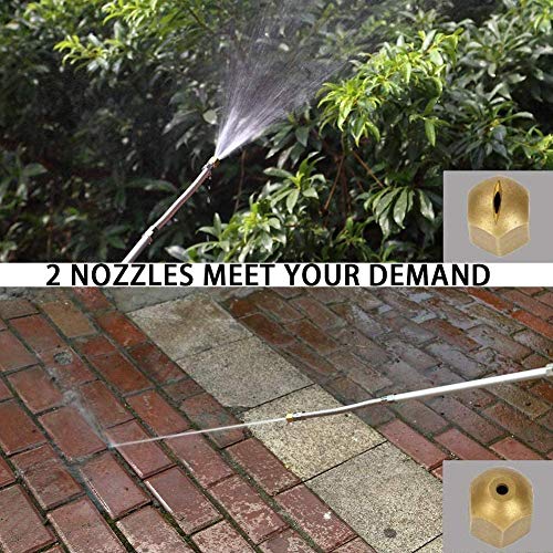 Aokpsrt Hydro Jet High Pressure Power Washer Wand Jet Nozzle Washer for Garden Hose Watering Sprayer Attachment with 3 Hydrojet Nozzle and Hose