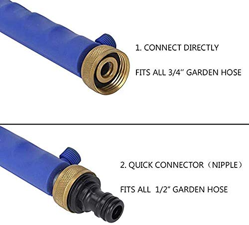 Aokpsrt Hydro Jet High Pressure Power Washer Wand Jet Nozzle Washer for Garden Hose Watering Sprayer Attachment with 3 Hydrojet Nozzle and Hose