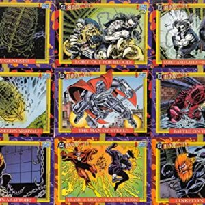 DC BLOODLINES 1993 SKYBOX COMPLETE BASE CARD SET OF 80 DC