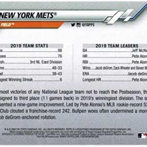 2020 Topps Series 1 & 2 New York Mets Team Set with Jacob DeGrom & 2 Pete Alonso - 22 MLB Cards