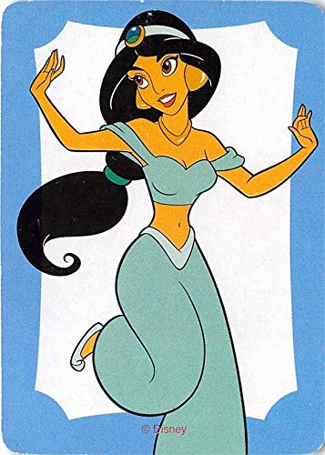 Princess Jasmine Teal trading card Aladdin Disney gaming 2012#MM2