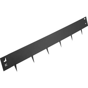 VEVOR Steel Lawn Edging, 5PCS Metal Landscape Edging, 4"x39" Garden Edging Border, Flexible Galvanized Steel Landscape Border, 16.25 ft Length Landscaping Metal Edging, Black Lawn Edge for Garden Yard