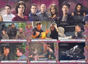 stargate atlantis season 3 & 4 2008 rittenhouse complete base card set of 81 tv