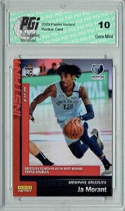 ja morant 2020 panini instant #149 1 of 753 made rookie card pgi 10 – basketball slabbed rookie cards