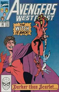avengers west coast #56 fn ; marvel comic book | scarlet witch