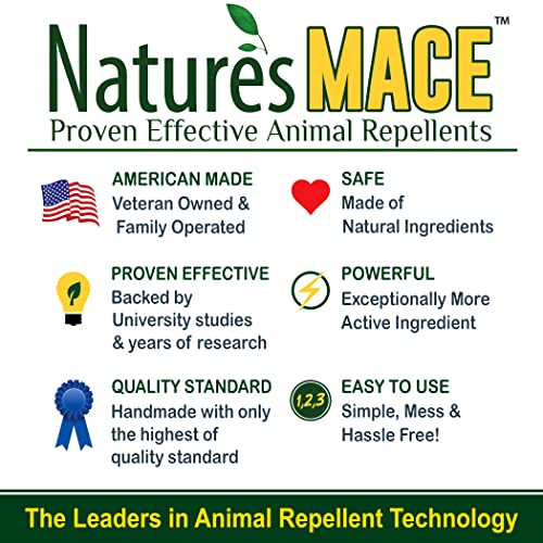 Nature's MACE Deer & Rabbit Repellent 6lb / Covers 6,000 Sq. Ft. / Repel Deer from Your Home & Garden / Safe to use Around Children, Plants & Produce / Protect Your Garden Instantly