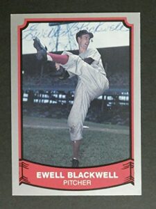 ewell blackwell signed baseball card with jsa coa