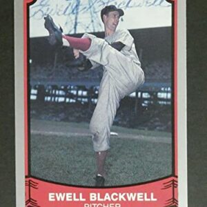 Ewell Blackwell Signed Baseball Card with JSA COA