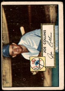 1952 topps # 202 joe collins new york yankees (baseball card) fair yankees