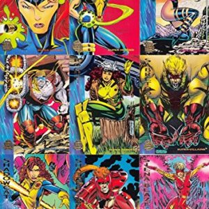 MARVEL UNIVERSE 5 1994 FLEER COMPLETE BASE CARD SET OF 200