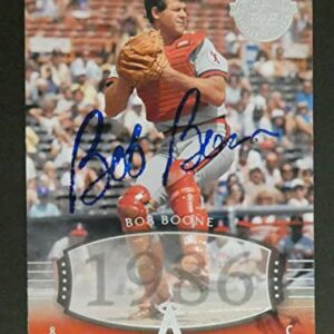 Bob Boone Signed Baseball Card with JSA COA