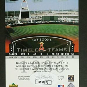 Bob Boone Signed Baseball Card with JSA COA