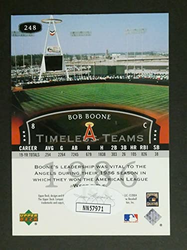 Bob Boone Signed Baseball Card with JSA COA