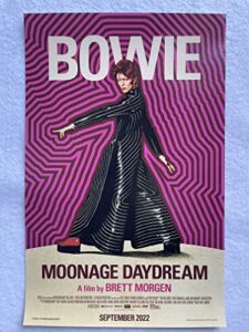 moonage daydream – 11″x17″ original promo movie poster david bowie 2022 documentary