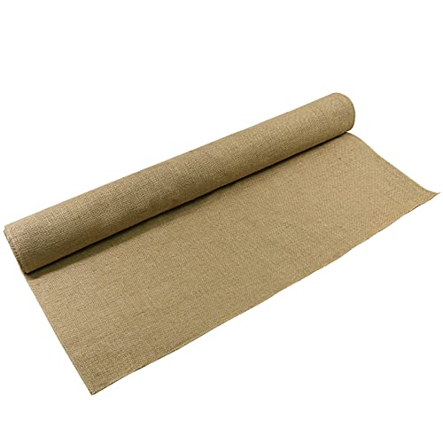 Burlap Garden Fabric Roll - 36" x18 Feet Long Burlap Rolls-Multipurpose Natural Burlap Fabric Jute Material for Plants,Erosion Control and Weed Barrier