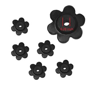 10 PCS Garden Flag Rubber Stoppers and Adjustable Anti-Wind Garden Flag Clips by Ummeral - Premium Lawn Flag Stoppers and Yard Flag Clip for Garden Flag Poles Stand, to Keep Flags in Place