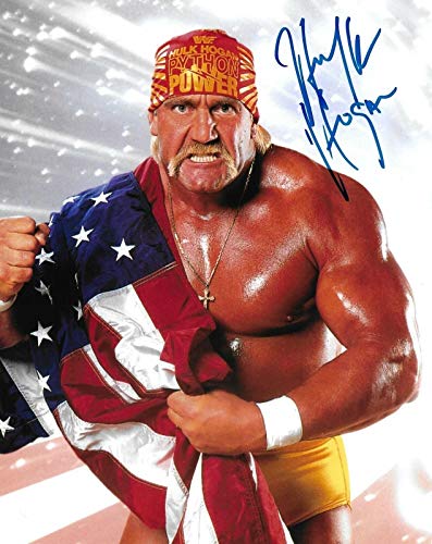 Hulk Hogan WWE wrestling champ reprint signed 8x10 photo RP