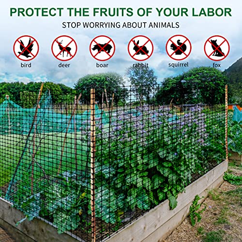 NestBasics Garden Bird Netting Garden Fencing Netting mesh 101 ft x 7 ft Durable Bird Netting Fencing Barrier for Plastic Protection net mesh for Fruit Vegetable Flower Garden