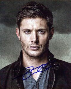 jensen ackles (supernatural) 8×10 photo signed in-person