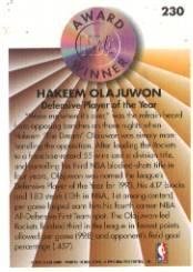 1993 Fleer Basketball Card (1993-94) #230 Hakeem Olajuwon