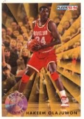 1993 fleer basketball card (1993-94) #230 hakeem olajuwon